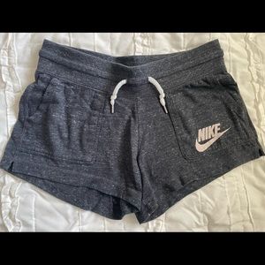 Nike charcoal gray knit shorts size S